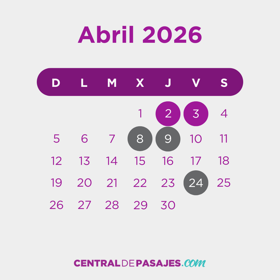 Feriados de Abril 2026